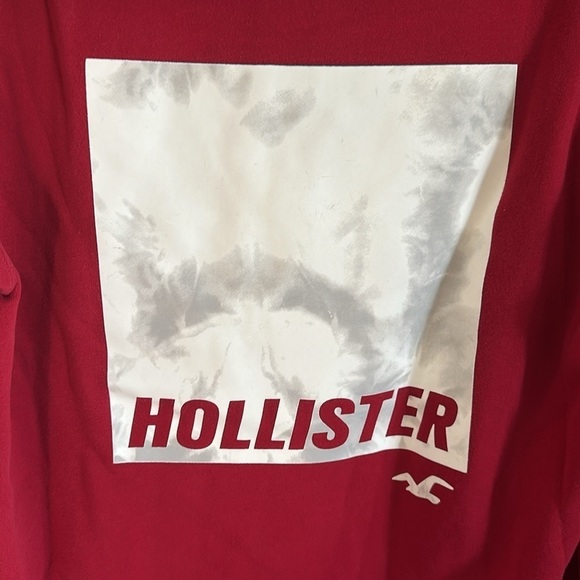 Hollister California Red And Black Long Sleeve Hoodie - Picture 6 of 11